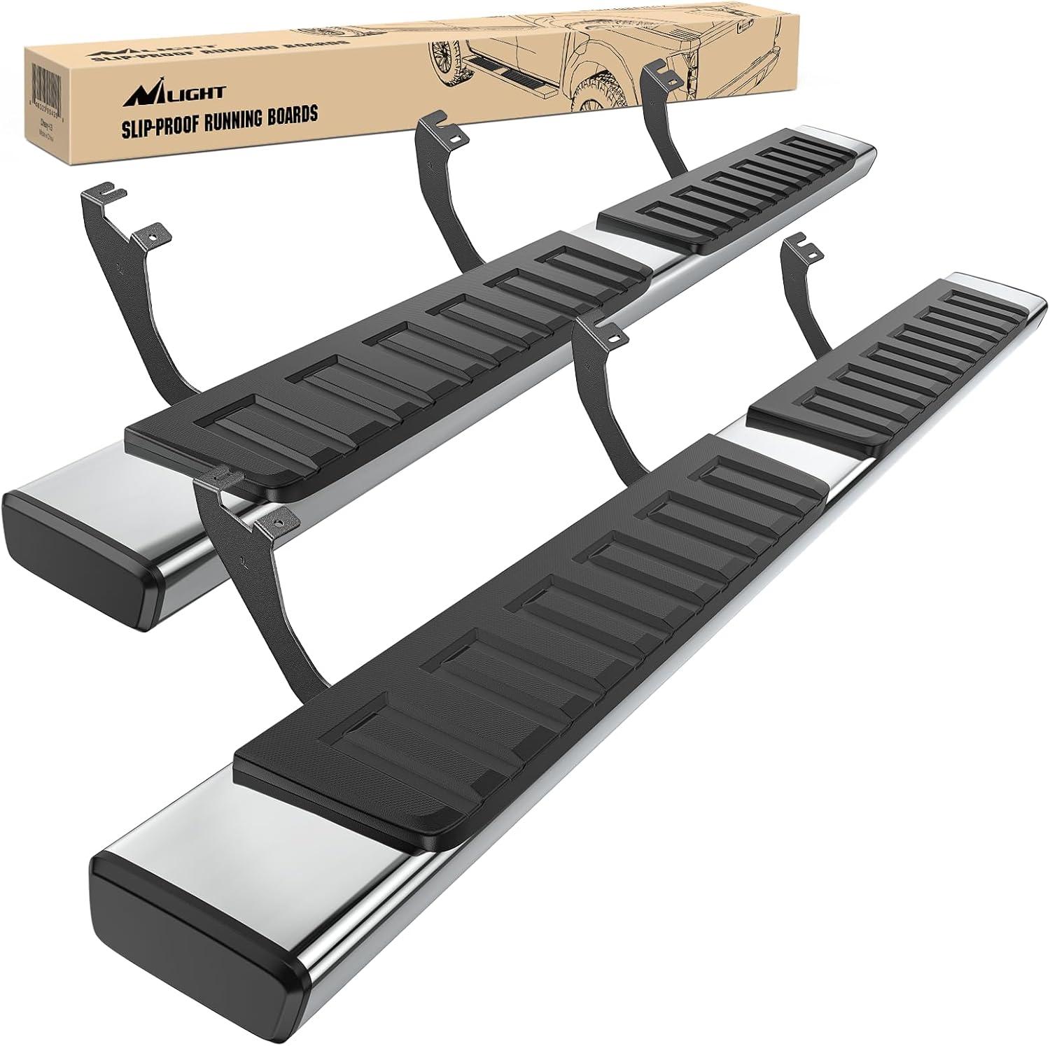 image:imageNilight Running Boards Compatible with Dodge Ram 20192024 1500 New Body Style Crew CabExclude 20192024 Classic 6 Inch Side Step 2 Years WarrantySilver