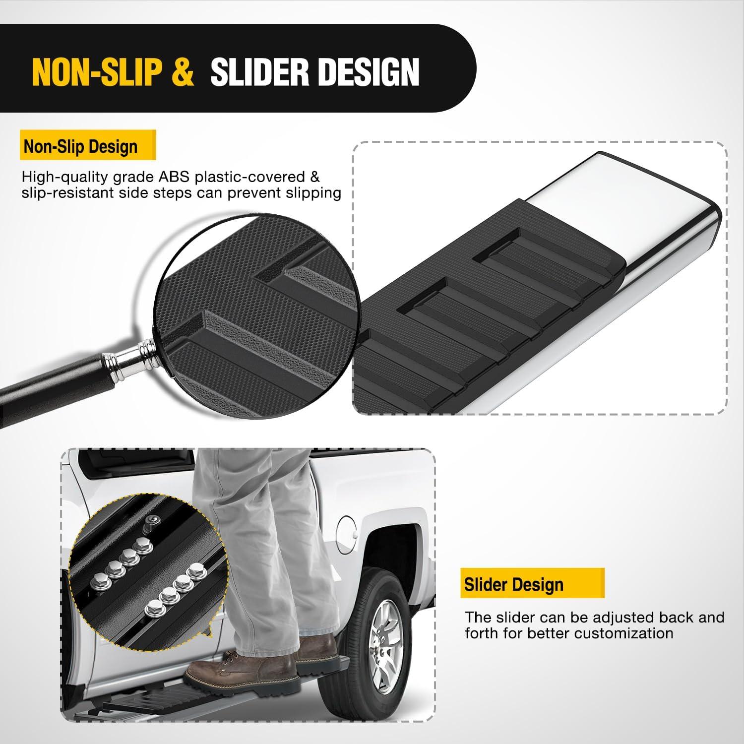 image:imageNilight Running Boards Compatible with Dodge Ram 20192024 1500 New Body Style Crew CabExclude 20192024 Classic 6 Inch Side Step 2 Years WarrantySilver