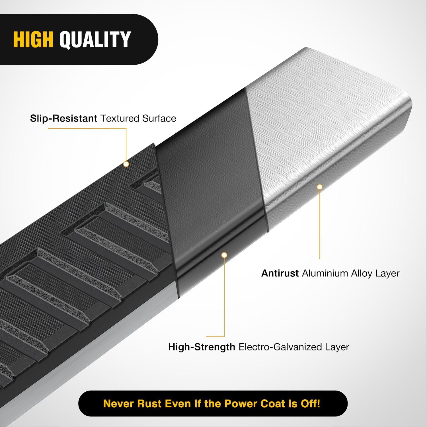 image:imageNilight Running Boards Compatible with Dodge Ram 20192024 1500 New Body Style Crew CabExclude 20192024 Classic 6 Inch Side Step 2 Years WarrantySilver