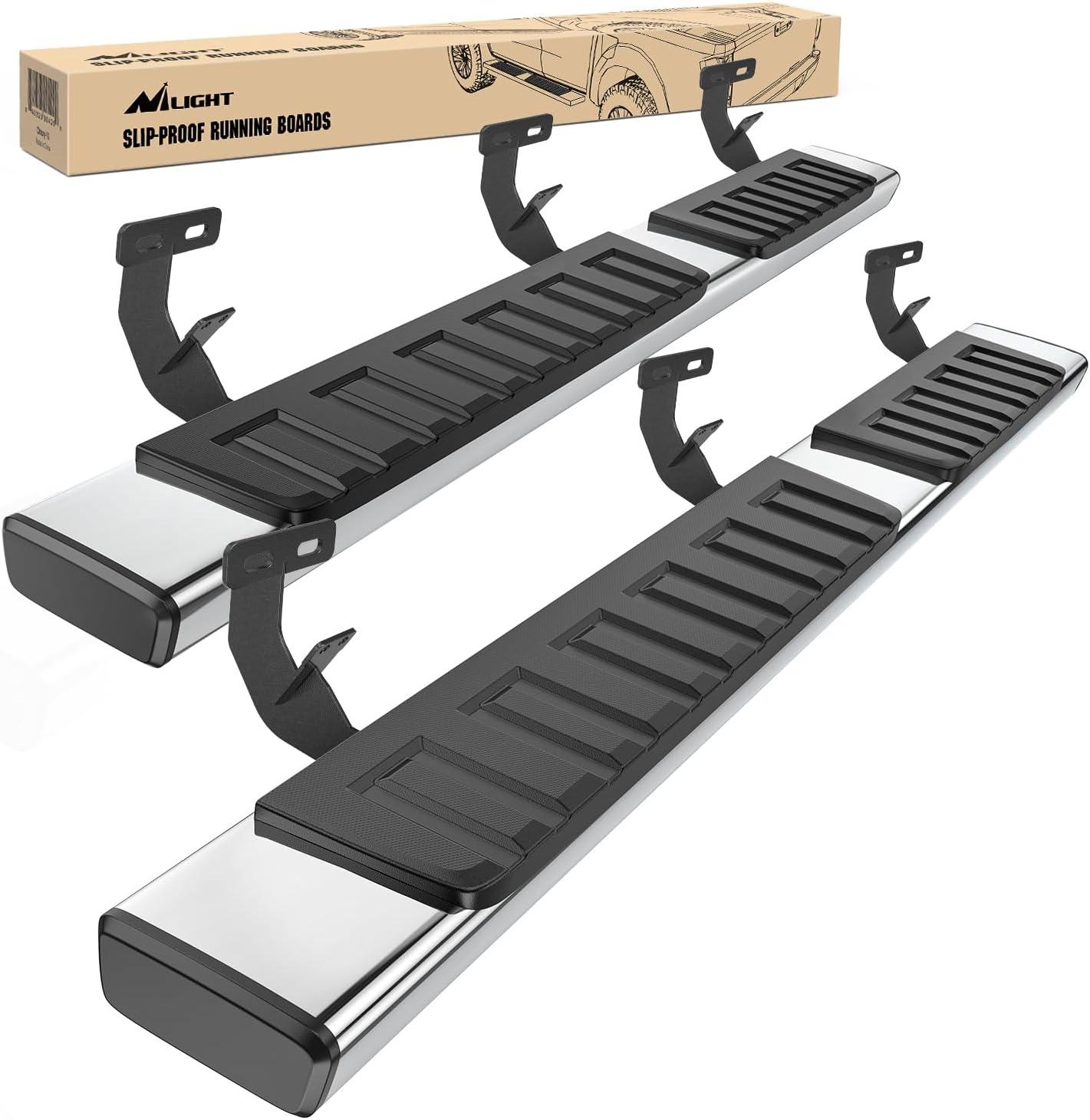 image:imageNilight Running Boards Compatible with Dodge Ram 20192024 1500 New Body Style Crew CabExclude 20192024 Classic 6 Inch Side Step 2 Years WarrantySilver