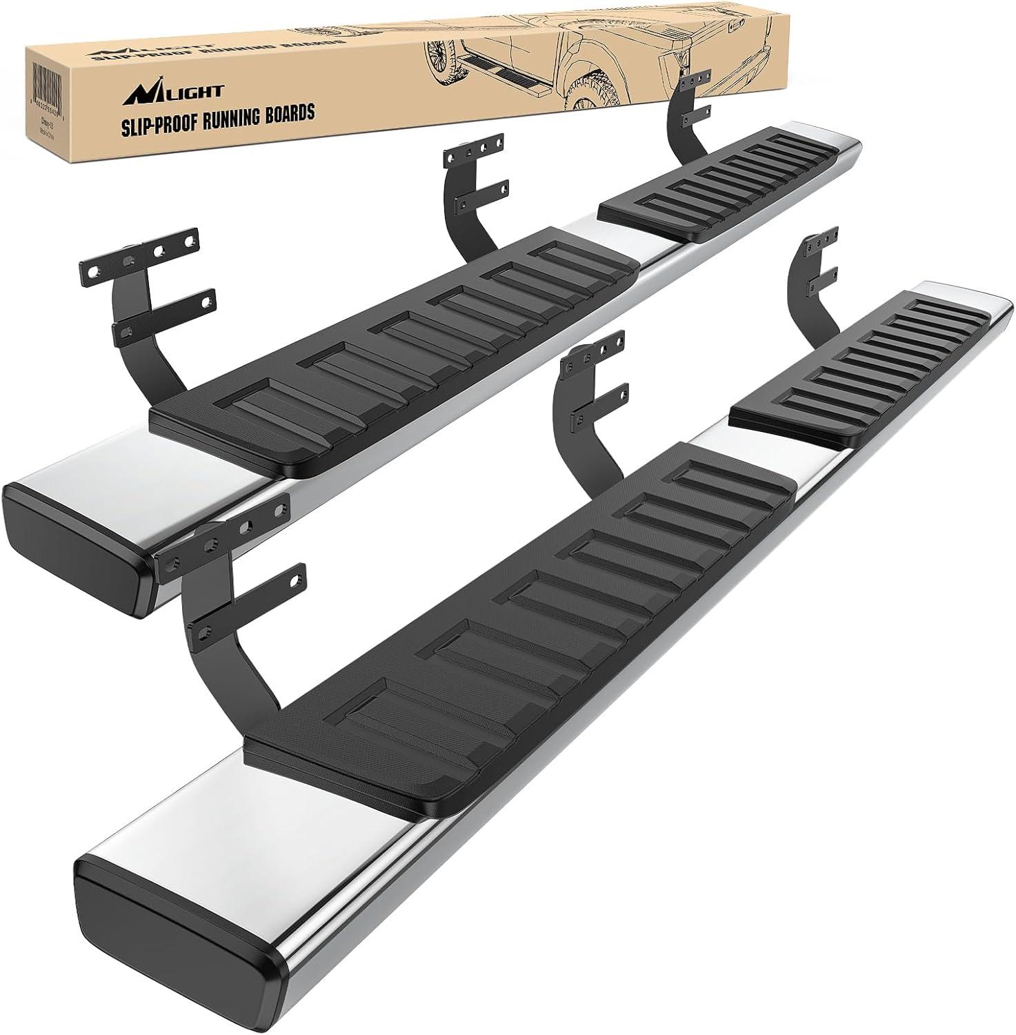 image:imageNilight Running Boards Compatible with Dodge Ram 20192024 1500 New Body Style Crew CabExclude 20192024 Classic 6 Inch Side Step 2 Years WarrantySilver