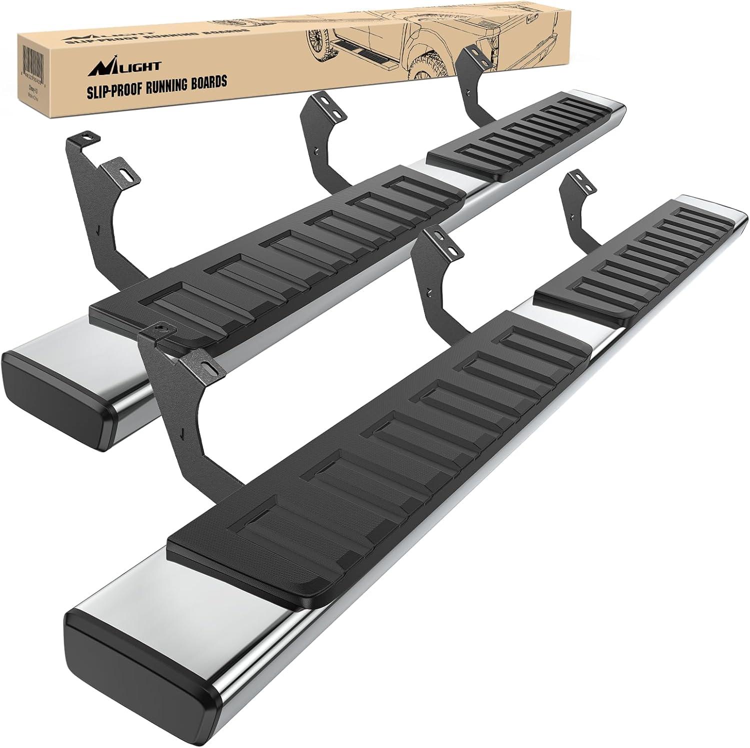 image:imageNilight Running Boards Compatible with Dodge Ram 20192024 1500 New Body Style Crew CabExclude 20192024 Classic 6 Inch Side Step 2 Years WarrantySilver