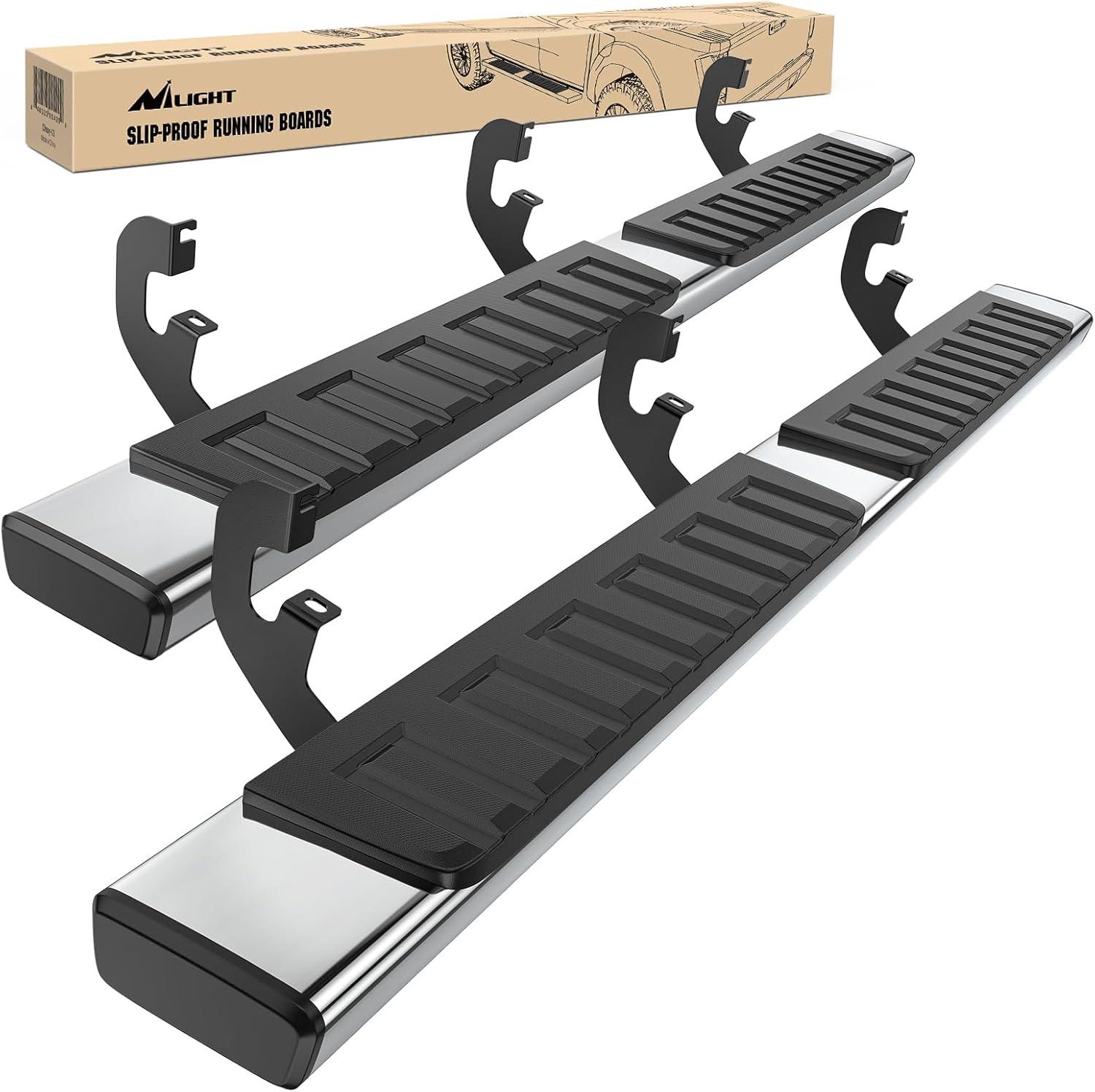 image:imageNilight Running Boards Compatible with Dodge Ram 20192024 1500 New Body Style Crew CabExclude 20192024 Classic 6 Inch Side Step 2 Years WarrantySilver