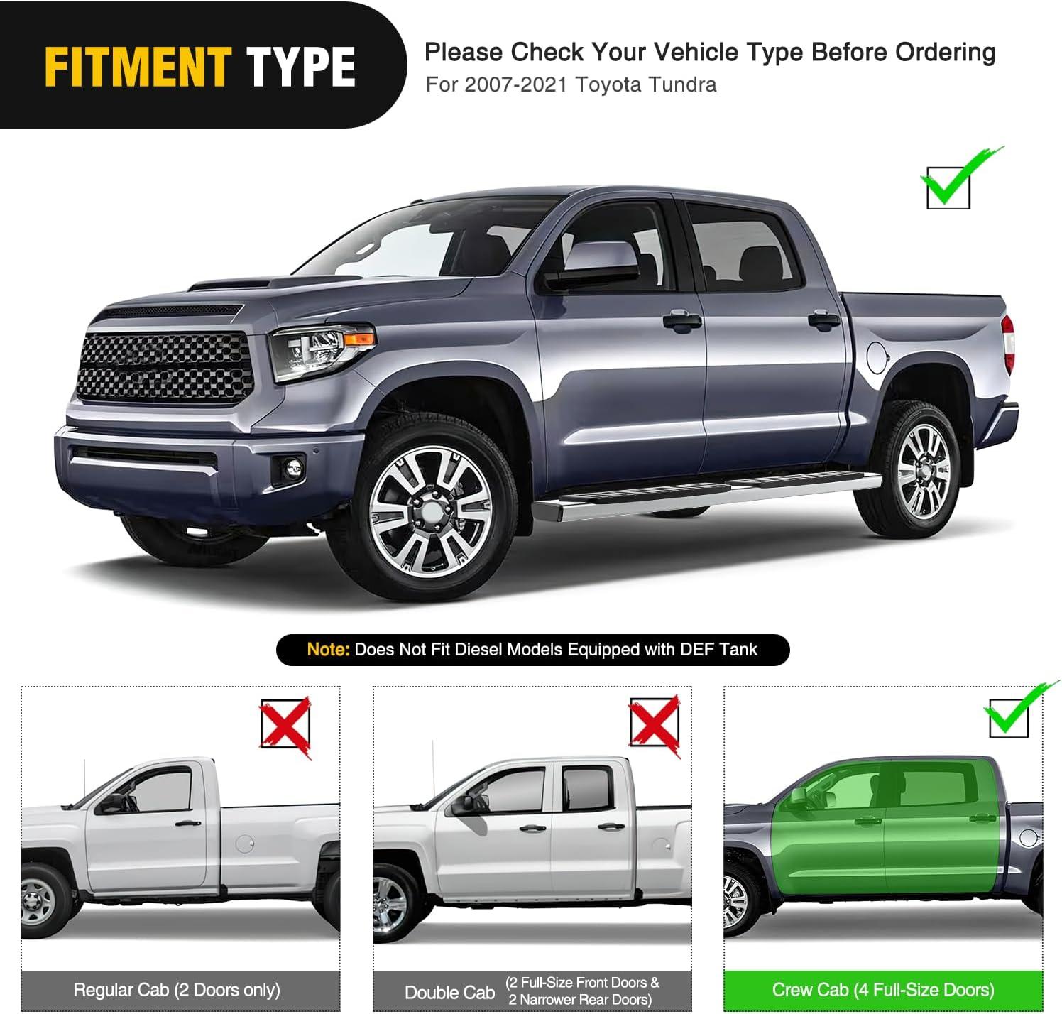 image:imageNilight Running Boards Compatible with Dodge Ram 20192024 1500 New Body Style Crew CabExclude 20192024 Classic 6 Inch Side Step 2 Years WarrantySilver