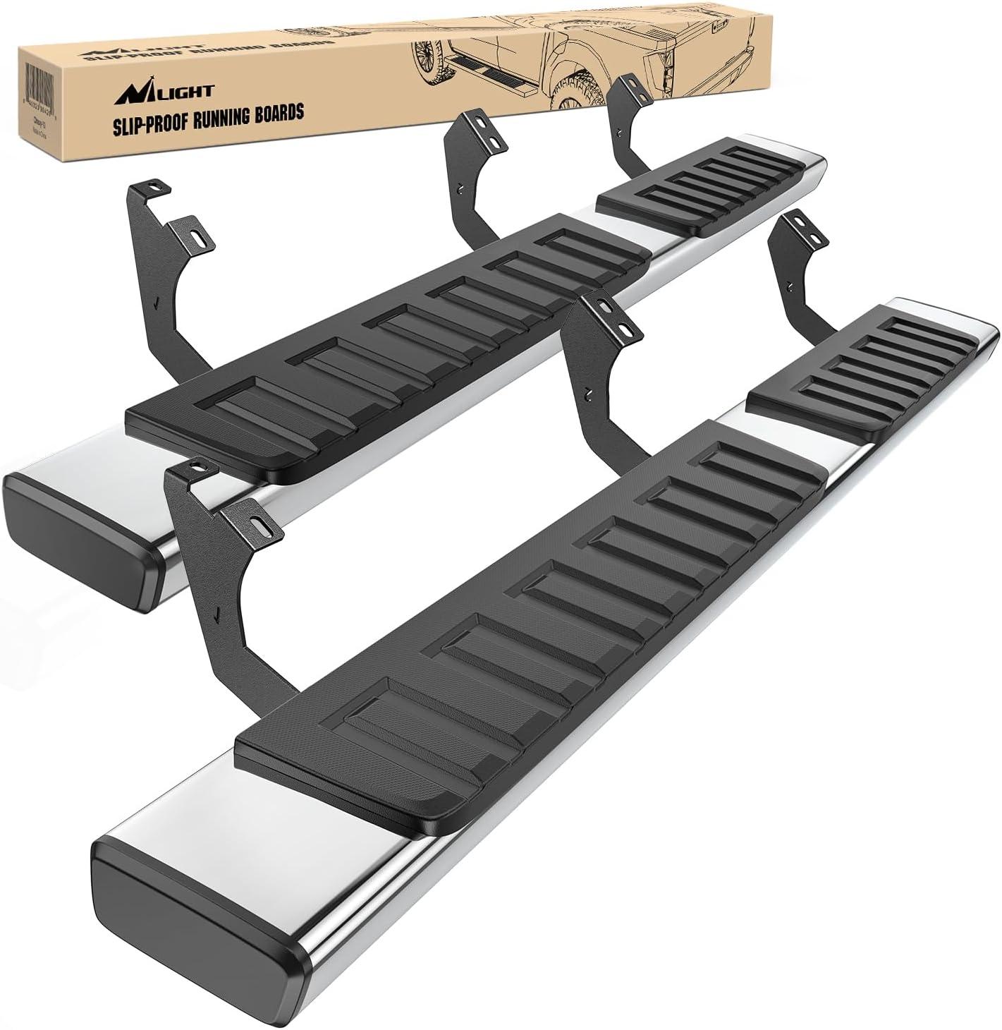 image:imageNilight Running Boards Compatible with Dodge Ram 20192024 1500 New Body Style Crew CabExclude 20192024 Classic 6 Inch Side Step 2 Years WarrantySilver