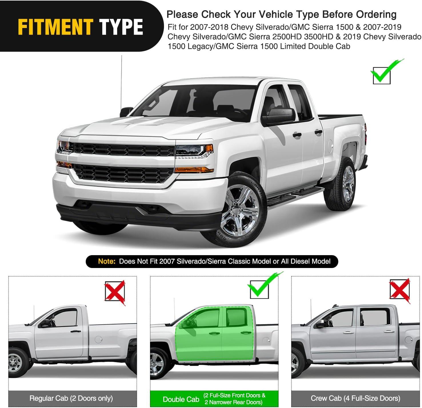 image:imageNilight Running Boards Compatible with Dodge Ram 20192024 1500 New Body Style Crew CabExclude 20192024 Classic 6 Inch Side Step 2 Years WarrantySilver