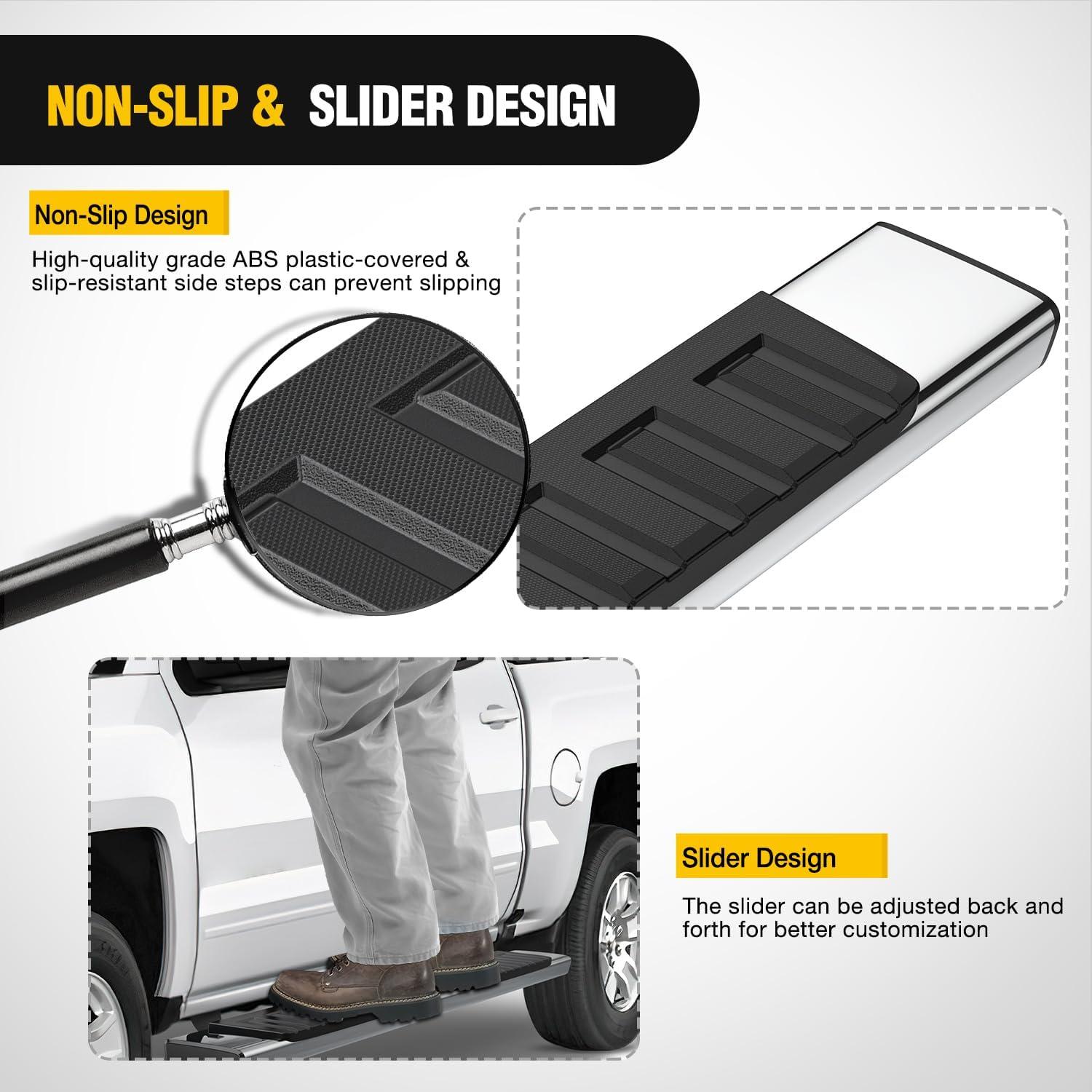 image:imageNilight Running Boards Compatible with Dodge Ram 20192024 1500 New Body Style Crew CabExclude 20192024 Classic 6 Inch Side Step 2 Years WarrantySilver