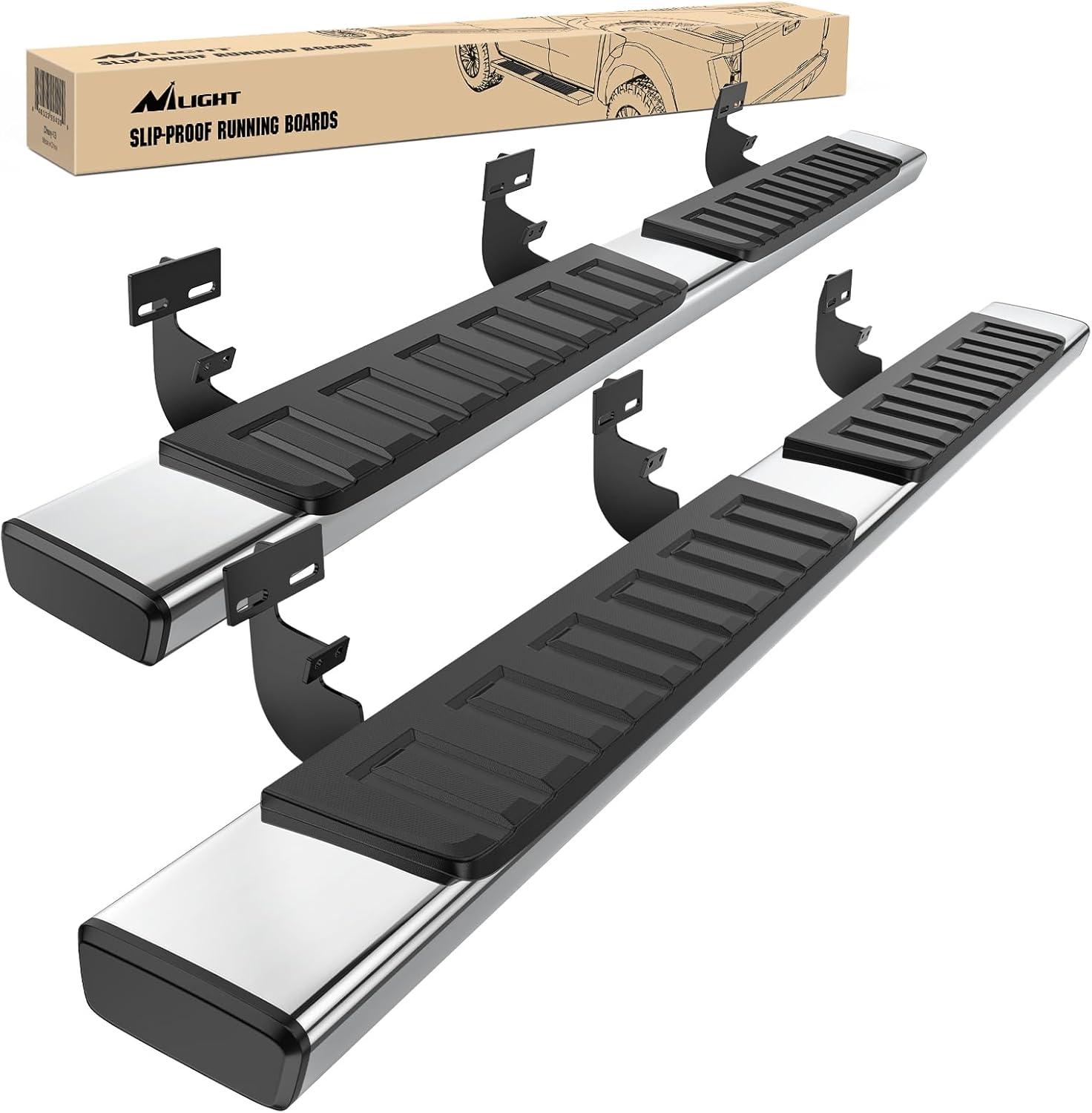 image:imageNilight Running Boards Compatible with Dodge Ram 20192024 1500 New Body Style Crew CabExclude 20192024 Classic 6 Inch Side Step 2 Years WarrantySilver