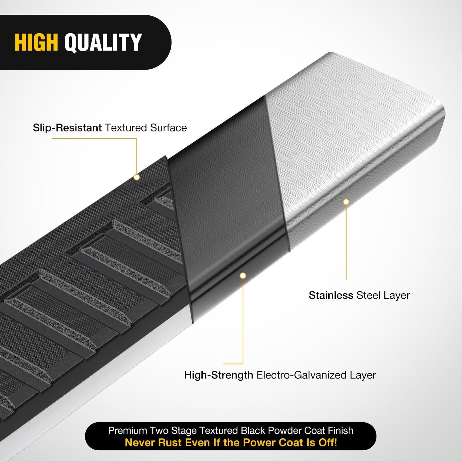 image:imageNilight Running Boards Compatible with Dodge Ram 20192024 1500 New Body Style Crew CabExclude 20192024 Classic 6 Inch Side Step 2 Years WarrantySilver
