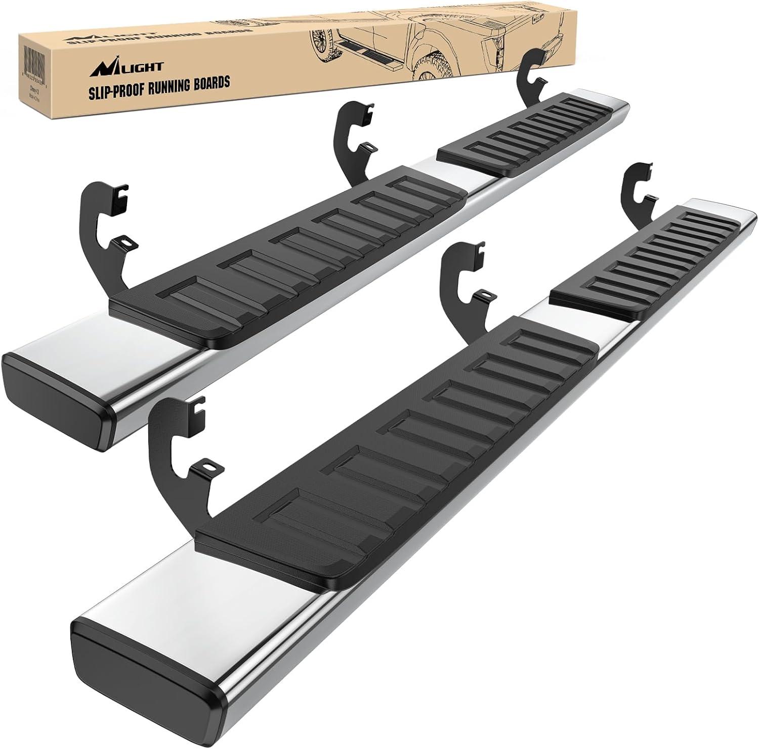 image:imageNilight Running Boards Compatible with Dodge Ram 20192024 1500 New Body Style Crew CabExclude 20192024 Classic 6 Inch Side Step 2 Years WarrantySilver