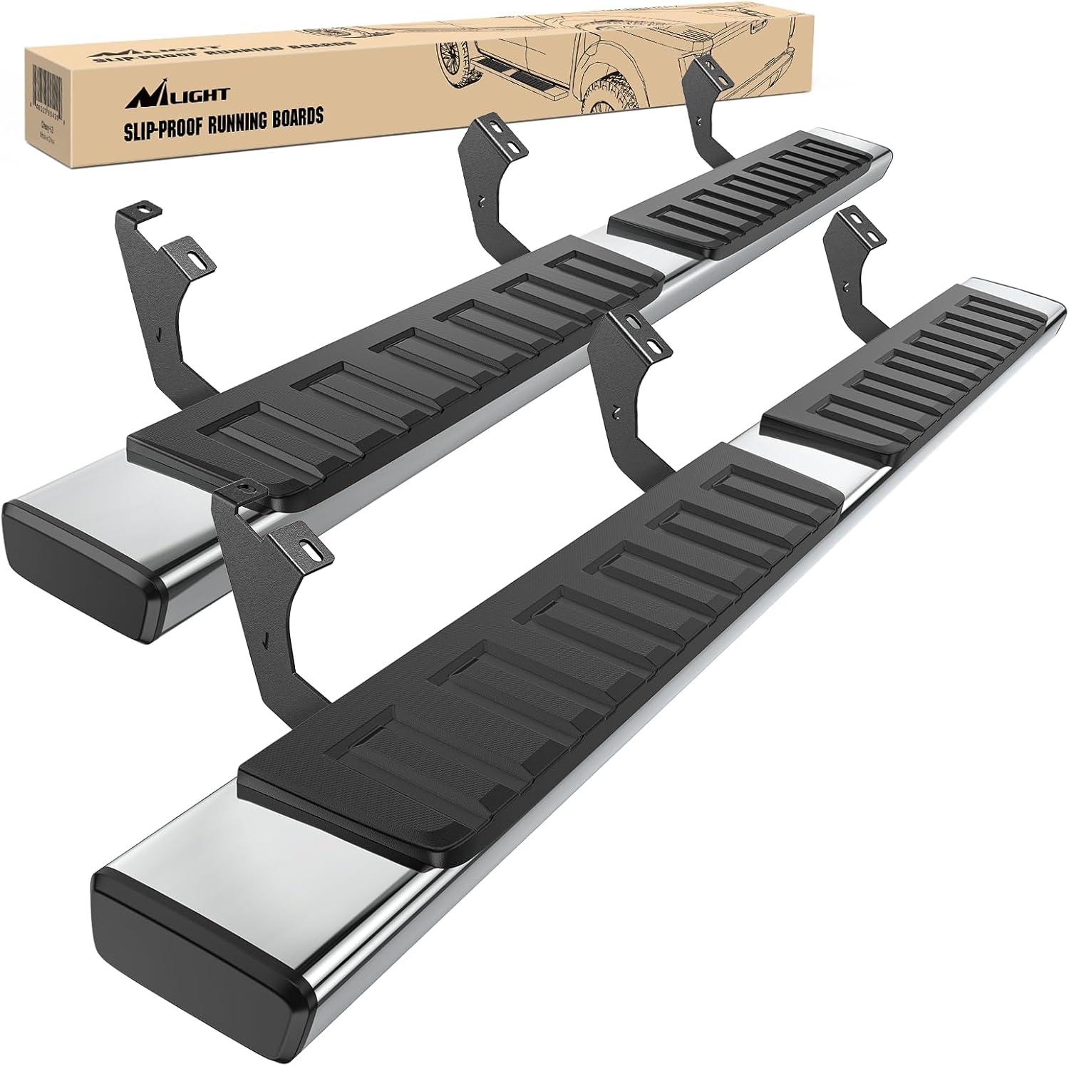 image:imageNilight Running Boards Compatible with Dodge Ram 20192024 1500 New Body Style Crew CabExclude 20192024 Classic 6 Inch Side Step 2 Years WarrantySilver