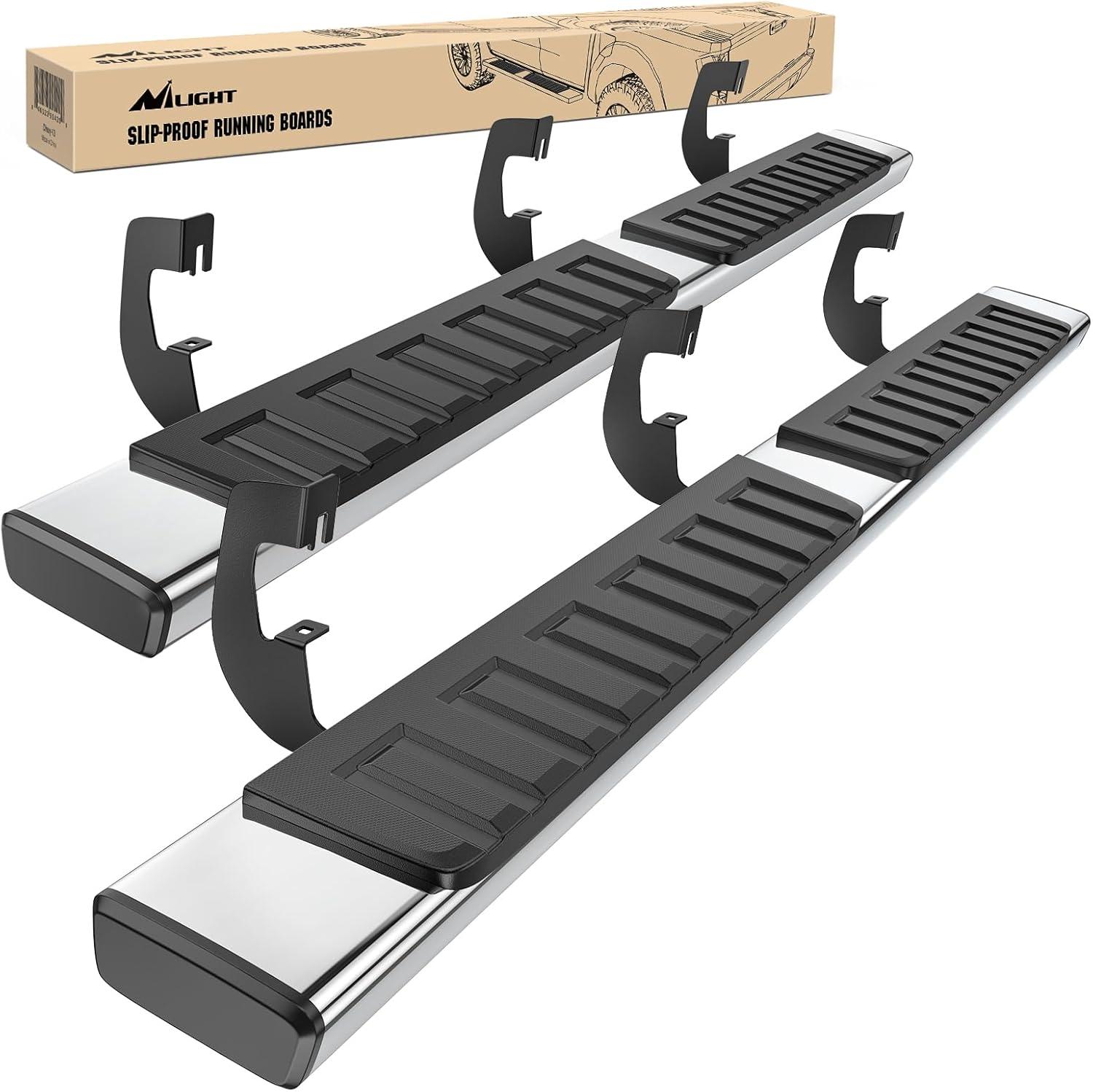 image:imageNilight Running Boards Compatible with Dodge Ram 20192024 1500 New Body Style Crew CabExclude 20192024 Classic 6 Inch Side Step 2 Years WarrantySilver