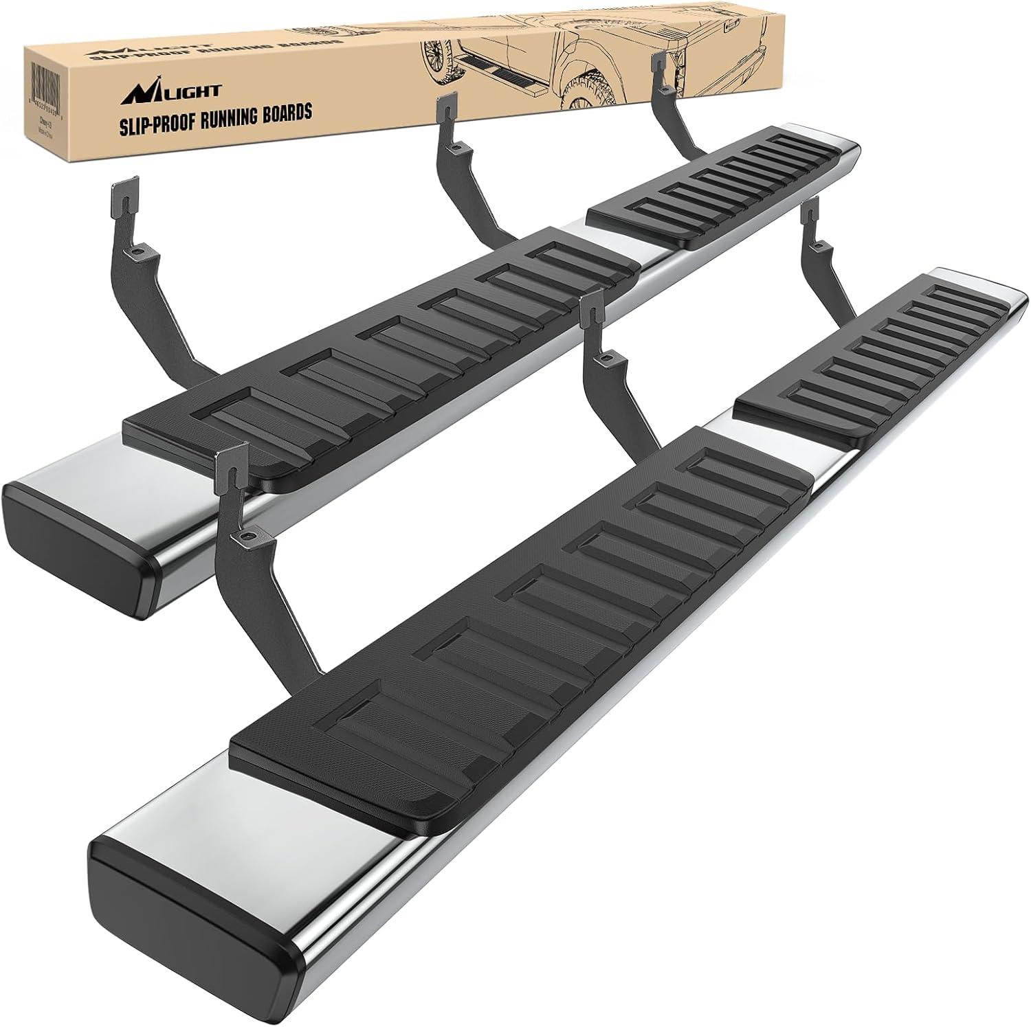 image:imageNilight Running Boards Compatible with Dodge Ram 20192024 1500 New Body Style Crew CabExclude 20192024 Classic 6 Inch Side Step 2 Years WarrantySilver