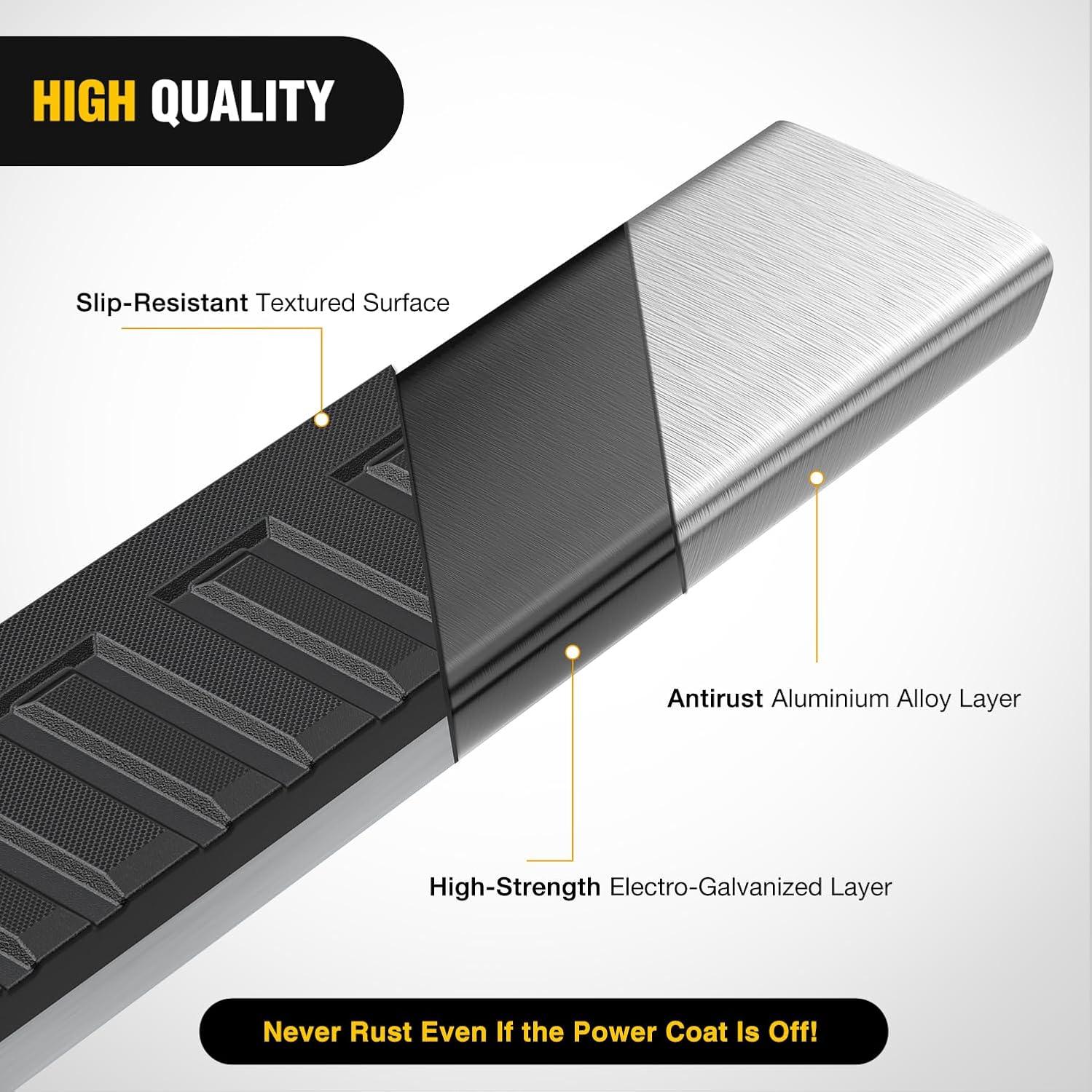 image:imageNilight Running Boards Compatible with Dodge Ram 20192024 1500 New Body Style Crew CabExclude 20192024 Classic 6 Inch Side Step 2 Years WarrantySilver