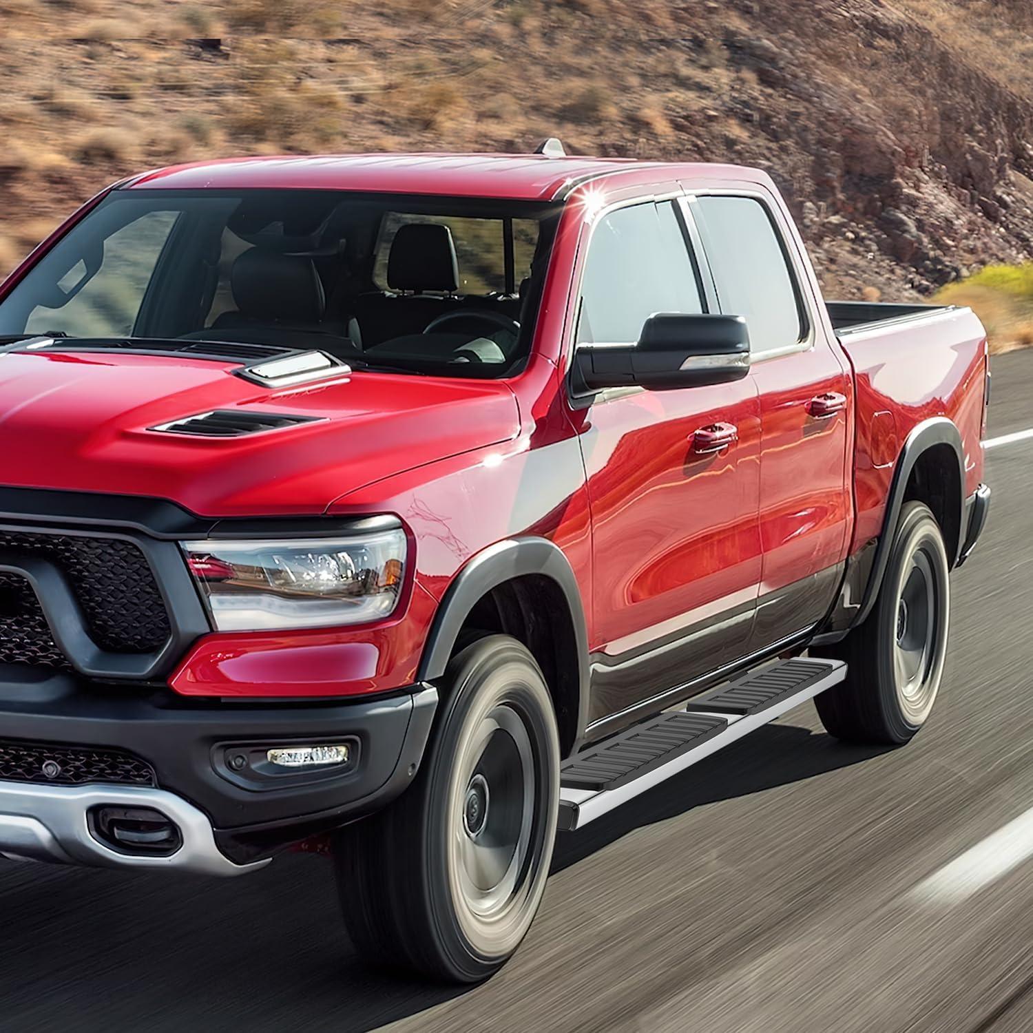 image:imageNilight Running Boards Compatible with Dodge Ram 20192024 1500 New Body Style Crew CabExclude 20192024 Classic 6 Inch Side Step 2 Years WarrantySilver