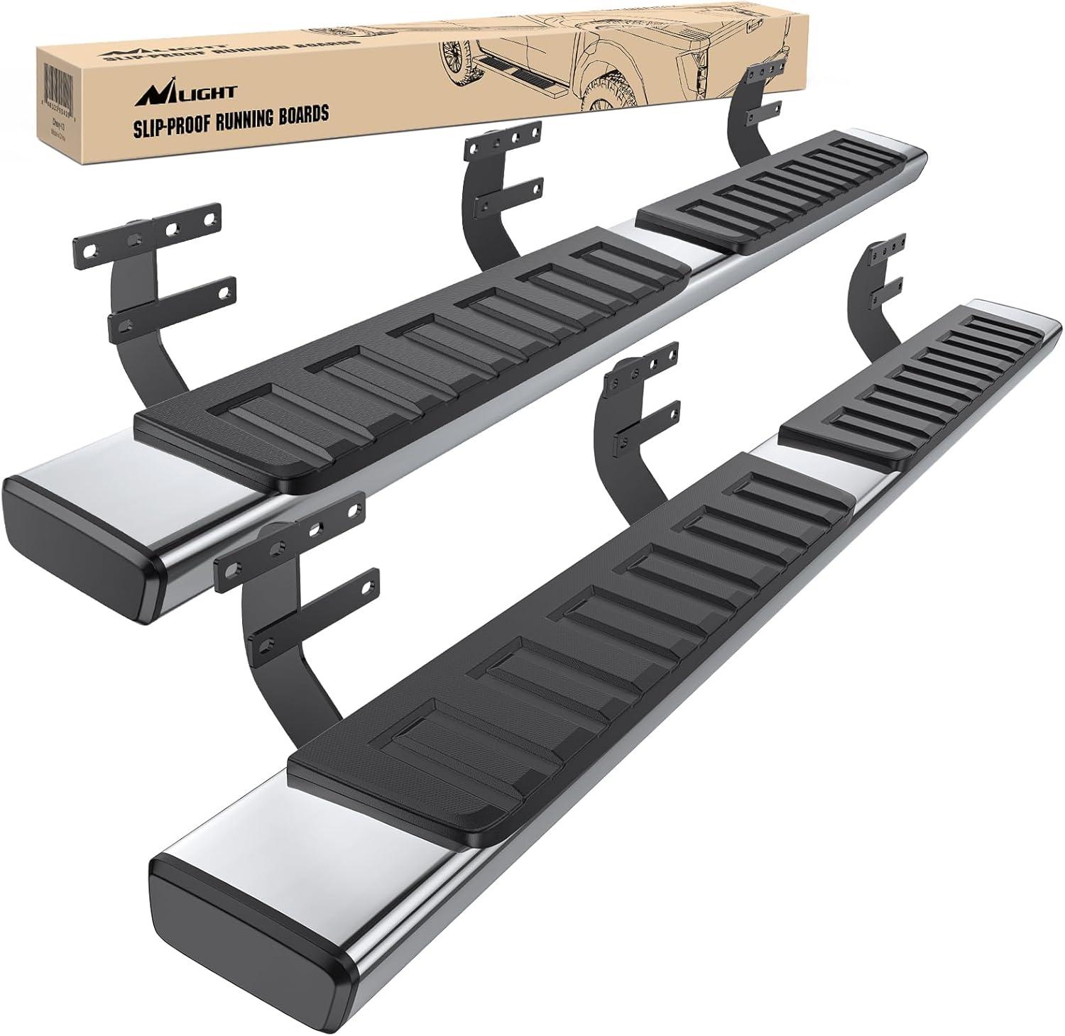 image:imageNilight Running Boards Compatible with Dodge Ram 20192024 1500 New Body Style Crew CabExclude 20192024 Classic 6 Inch Side Step 2 Years WarrantySilver