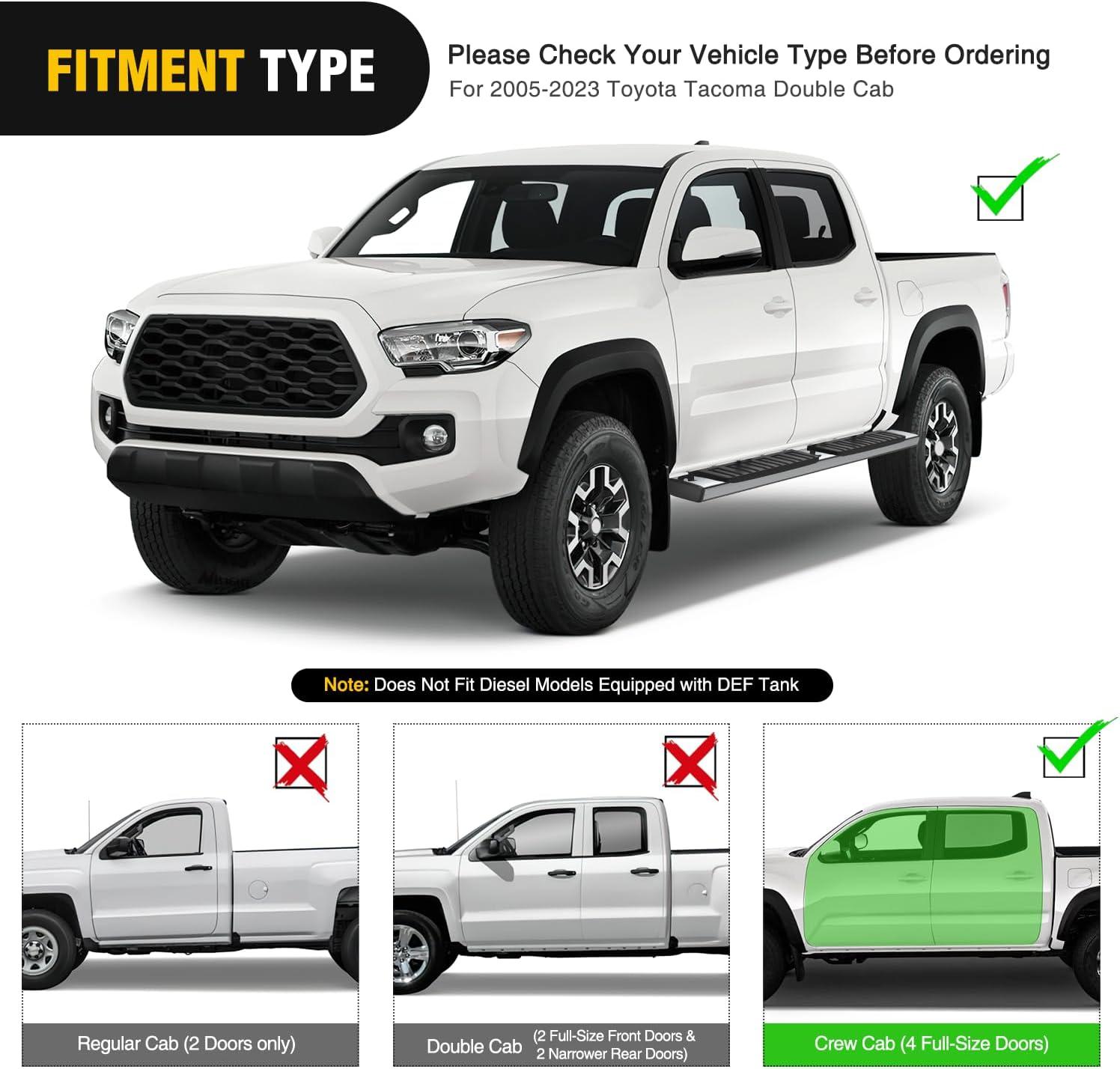 image:imageNilight Running Boards Compatible with Dodge Ram 20192024 1500 New Body Style Crew CabExclude 20192024 Classic 6 Inch Side Step 2 Years WarrantySilver