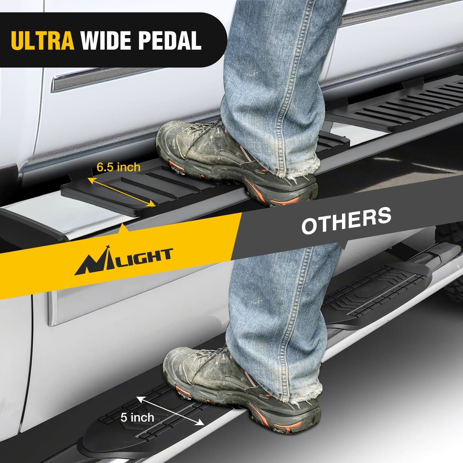image:imageNilight Running Boards Compatible with Dodge Ram 20192024 1500 New Body Style Crew CabExclude 20192024 Classic 6 Inch Side Step 2 Years WarrantySilver