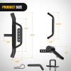 Nilight 36″ Hitch Step Fits 2″ Receivers 3″ Round Tubing Stainless Steel with Rubber Non-Slip Pad Rear Bumper Guard with 5/8″ Hitch Pin Clip & U-Bolts Stabilize for Pickup Truck Car SUV(36 Inch Hitch Step Drop w/ Rubber Pad)
