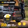 Nilight 36″ Hitch Step Fits 2″ Receivers 3″ Round Tubing Stainless Steel with Rubber Non-Slip Pad Rear Bumper Guard with 5/8″ Hitch Pin Clip & U-Bolts Stabilize for Pickup Truck Car SUV(36 Inch Hitch Step w/ Rubber Pad)