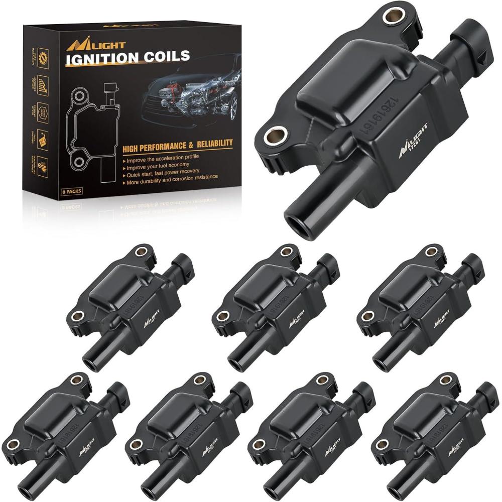 image:imageNilight Ignition Coil Pack Fit for Nissan Infiniti Suzuki Equator Murano Altima Maxima Pathfinder Quest Xterra NV150025003500 I35 QX4 20022014 35L 40L V6 OE UF349 C1406 Ignition Coils Set of 6Chevy GMC Cadillac Pontiac 20072018 UF413 8 PCS