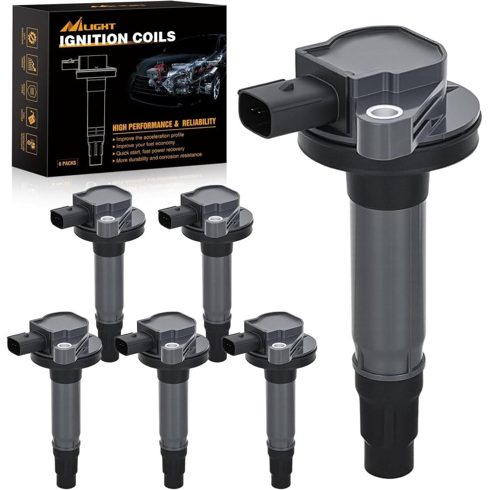 image:imageNilight Ignition Coil Pack Fit for Nissan Infiniti Suzuki Equator Murano Altima Maxima Pathfinder Quest Xterra NV150025003500 I35 QX4 20022014 35L 40L V6 OE UF349 C1406 Ignition Coils Set of 6Ford Lincoln Mazda 20072016 UF553 DG520 6PCS