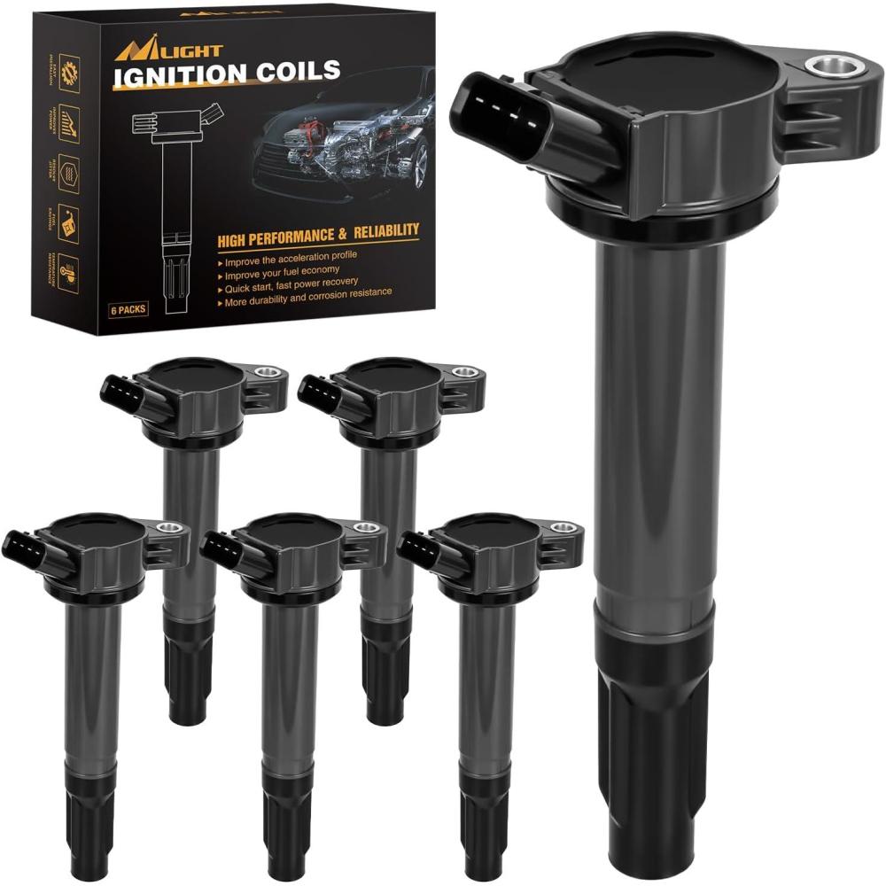 image:imageNilight Ignition Coil Pack Fit for Nissan Infiniti Suzuki Equator Murano Altima Maxima Pathfinder Quest Xterra NV150025003500 I35 QX4 20022014 35L 40L V6 OE UF349 C1406 Ignition Coils Set of 6Toyota Sienna Camry Lexus 0715 UF487 C1601 6PCS