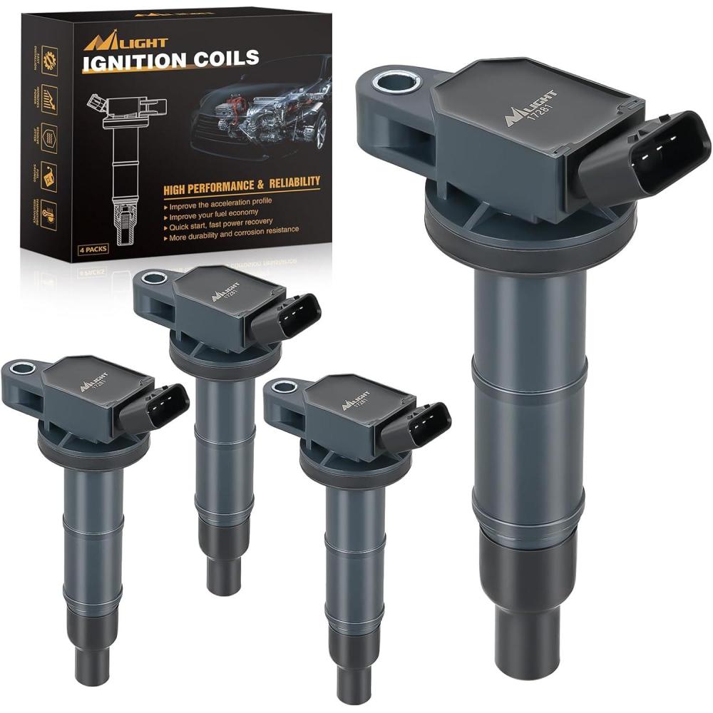 image:imageNilight Ignition Coil Pack Fit for Nissan Infiniti Suzuki Equator Murano Altima Maxima Pathfinder Quest Xterra NV150025003500 I35 QX4 20022014 35L 40L V6 OE UF349 C1406 Ignition Coils Set of 6Toyota Camry Lexus 20012012 UF333 C1330 4PCS