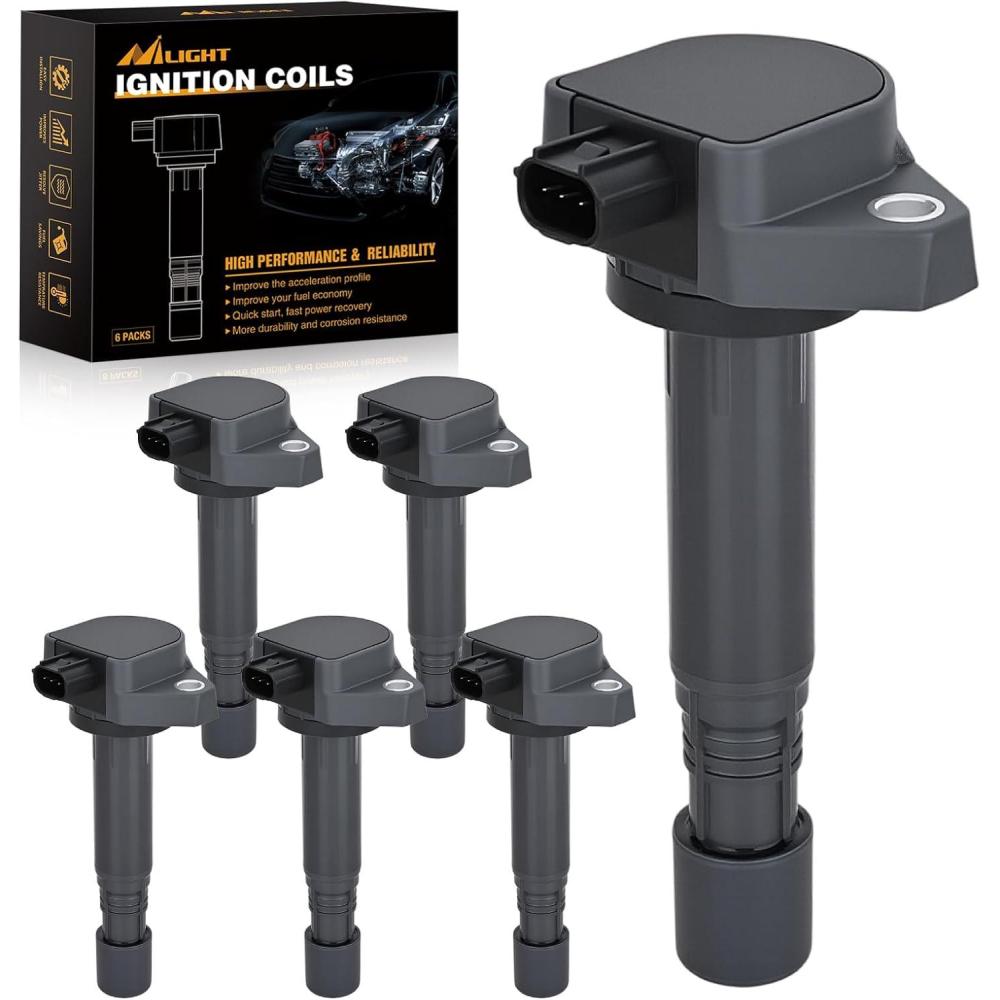 image:imageNilight Ignition Coil Pack Fit for Nissan Infiniti Suzuki Equator Murano Altima Maxima Pathfinder Quest Xterra NV150025003500 I35 QX4 20022014 35L 40L V6 OE UF349 C1406 Ignition Coils Set of 6Honda Accord Pilot Acura 0816 UF624 5C1722 6PCS