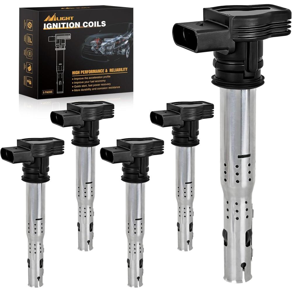 image:imageNilight Ignition Coil Pack Fit for Nissan Infiniti Suzuki Equator Murano Altima Maxima Pathfinder Quest Xterra NV150025003500 I35 QX4 20022014 35L 40L V6 OE UF349 C1406 Ignition Coils Set of 6Volkswagen VW Audi 20052015 UF575 07K905715 5PCS