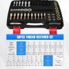 Nilight 56PCS Metric Thread Chaser Set SAE Metrics Master Thread Repair Kit with Case 23 Taps 28 Dies 3 Files 2 Gauge Universal UNC UNF Sizes Automotive Tool for Mechanics Auto Shop Home Garage Repair