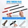 Nilight 61PCS Metric Thread Chaser Set SAE Metrics Master Thread Repair Kit with Case 28 Taps 28 Dies 3 Files 2 Gauges Universal UNC UNF Sizes Automotive Tool for Mechanic Auto Shop Home Garage Repair