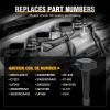 Nilight Ignition Coil Pack Fit for Nissan Infiniti Suzuki Equator Murano Altima Maxima Pathfinder Quest Xterra NV1500/2500/3500 I35 QX4 2002-2014 3.5L 4.0L V6 OE# UF349 C1406 Ignition Coils Set of 6(Honda Accord Odyssey Acura 99-10 UF242 C1221 6PCS)