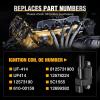 Nilight Ignition Coil Pack Fit for Nissan Infiniti Suzuki Equator Murano Altima Maxima Pathfinder Quest Xterra NV1500/2500/3500 I35 QX4 2002-2014 3.5L 4.0L V6 OE# UF349 C1406 Ignition Coils Set of 6(Chevy GMC Cadillac V8 2002-2017 UF414 5C1555 8PCS)