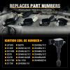 Nilight Ignition Coil Pack Fit for Nissan Infiniti Suzuki Equator Murano Altima Maxima Pathfinder Quest Xterra NV1500/2500/3500 I35 QX4 2002-2014 3.5L 4.0L V6 OE# UF349 C1406 Ignition Coils Set of 6(Nissan Infiniti Suzuki 2002-2014 UF349 C1406 6PCS)