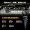 Nilight Ignition Coil Pack Fit for Nissan Infiniti Suzuki Equator Murano Altima Maxima Pathfinder Quest Xterra NV1500/2500/3500 I35 QX4 2002-2014 3.5L 4.0L V6 OE# UF349 C1406 Ignition Coils Set of 6(Toyota Chevy Pontiac 2000-2008 UF247 UF315 4PCS)