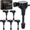 Nilight Ignition Coil Pack Fit for Nissan Infiniti Suzuki Equator Murano Altima Maxima Pathfinder Quest Xterra NV1500/2500/3500 I35 QX4 2002-2014 3.5L 4.0L V6 OE# UF349 C1406 Ignition Coils Set of 6(Nissan Infiniti Suzuki 2002-2014 UF349 C1406 6PCS)