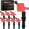 Nilight Ignition Coil Pack Fit for Nissan Infiniti Suzuki Equator Murano Altima Maxima Pathfinder Quest Xterra NV1500/2500/3500 I35 QX4 2002-2014 3.5L 4.0L V6 OE# UF349 C1406 Ignition Coils Set of 6(Ford Lincoln 1999-2008 DG511 C1541 FD508 8PCS)