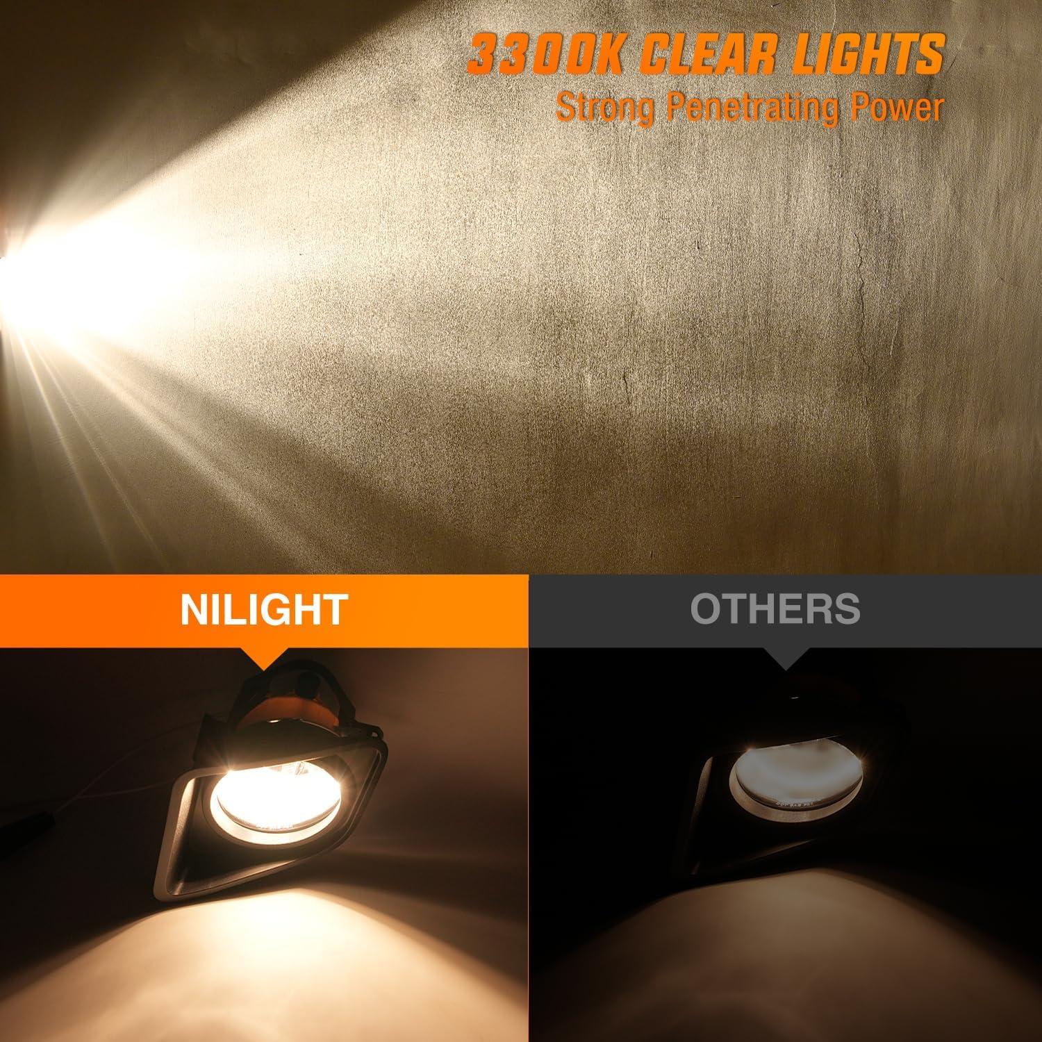 image:imageNilight Fog Light Assembly Compatible with 2002 2003 2004 Toyota Camry 2005 2006 2007 2008 Toyota Corolla 2002 2003 2004 Toyota Camry Fog Lamps Replacement Clear Lens with 9006 12V 55W Bulbs20142021 Toyota Tundra
