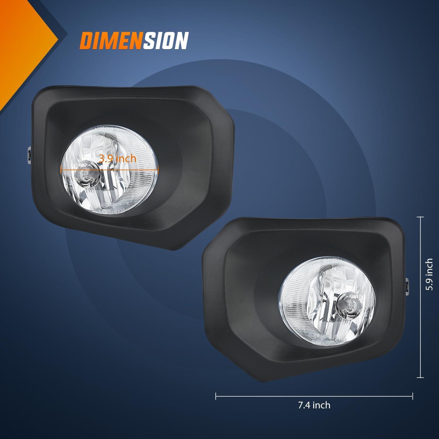 image:imageNilight Fog Light Assembly Compatible with 2002 2003 2004 Toyota Camry 2005 2006 2007 2008 Toyota Corolla 2002 2003 2004 Toyota Camry Fog Lamps Replacement Clear Lens with 9006 12V 55W Bulbs20162023 Toyota Tacoma Clear