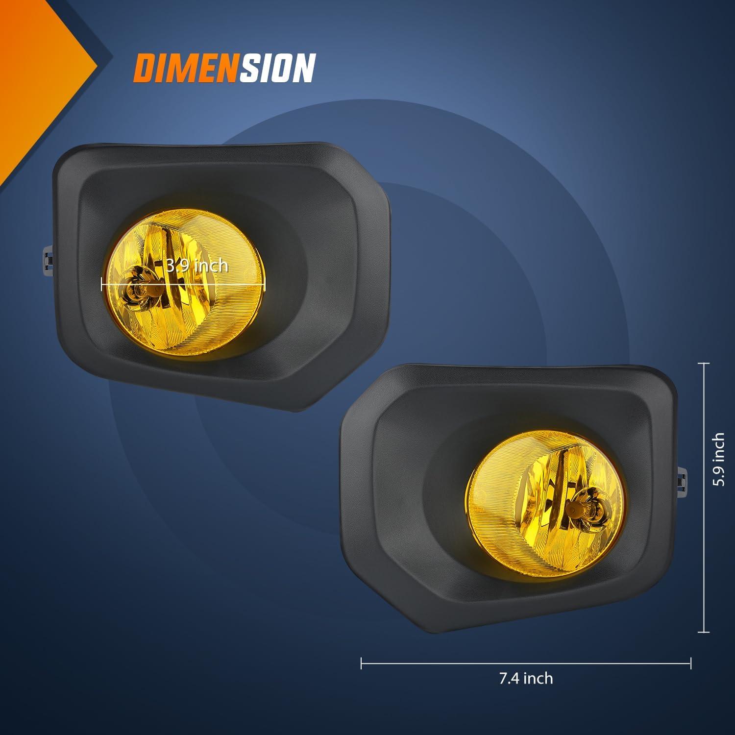 image:imageNilight Fog Light Assembly Compatible with 2002 2003 2004 Toyota Camry 2005 2006 2007 2008 Toyota Corolla 2002 2003 2004 Toyota Camry Fog Lamps Replacement Clear Lens with 9006 12V 55W Bulbs20162023 Toyota Tacoma Amber