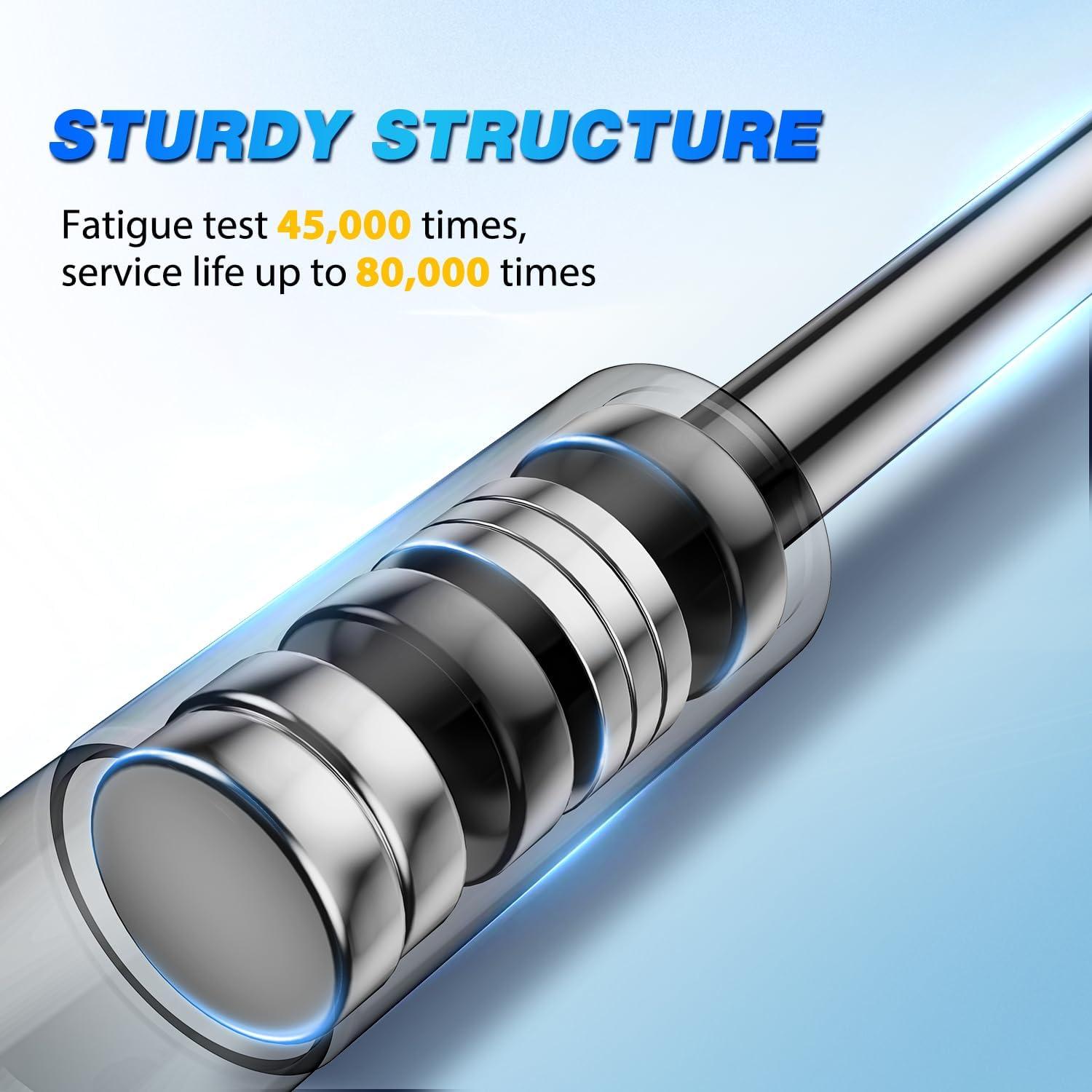 image:imageNilight Hood Gas Struts Lift Supports 6489 for Hyundai Sonata 20112014 Spring Shocks 15 Inch 2PCS Set Rod6756