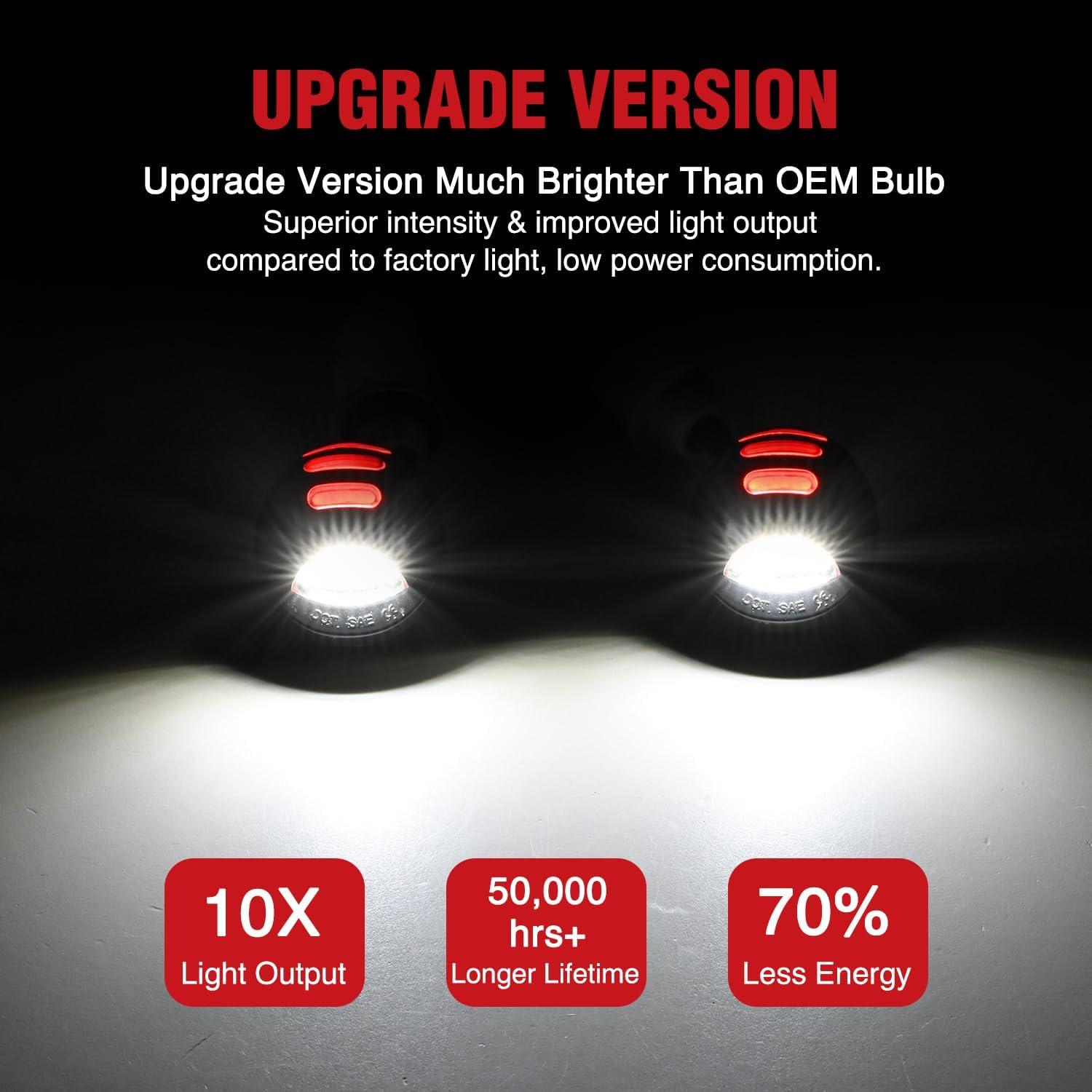 image:imageNilight License Plate Lights Compatible with 2010 2011 2012 2013 2014 Ford Mustang 2008 2009 Ford Mercury Sable 2014 2015 Ford Edge 20102018 Ford Taurus with Black housing 6000K White 2PCS PackRed 19902014 Ford F15019832011 Ford Ranger