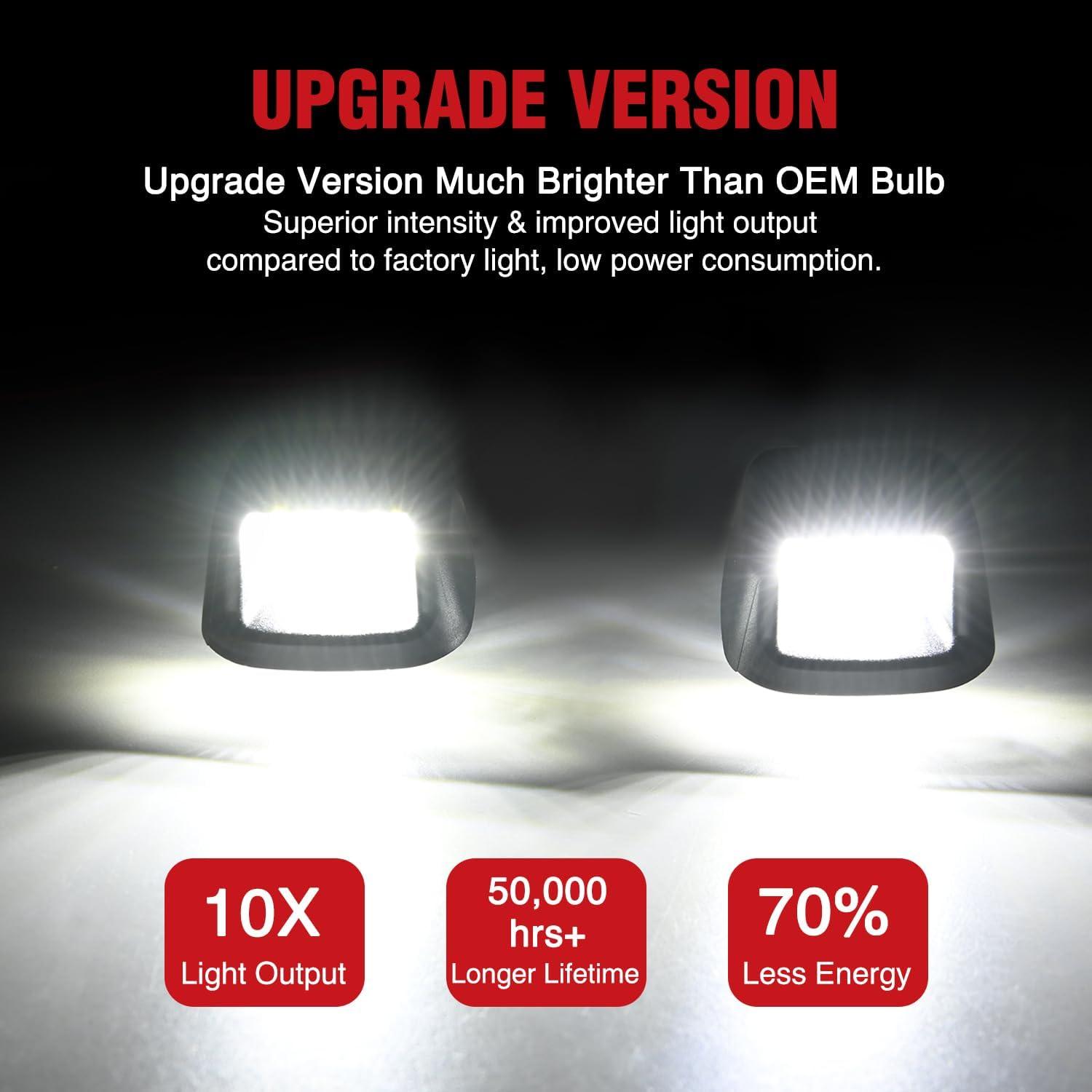 image:imageNilight License Plate Lights Compatible with 2010 2011 2012 2013 2014 Ford Mustang 2008 2009 Ford Mercury Sable 2014 2015 Ford Edge 20102018 Ford Taurus with Black housing 6000K White 2PCS PackBlack 20072021 Frontier20072015 TitanXterra