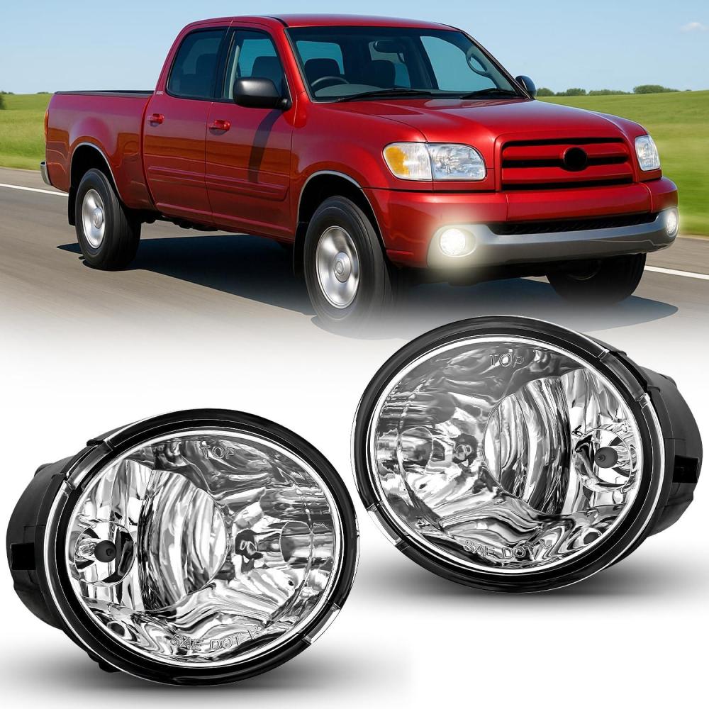 image:imageNilight Fog Light Assembly Compatible with 2002 2003 2004 Toyota Camry 2005 2006 2007 2008 Toyota Corolla 2002 2003 2004 Toyota Camry Fog Lamps Replacement Clear Lens with 9006 12V 55W Bulbs20012007 Sequoia20002006 Tundra Clear