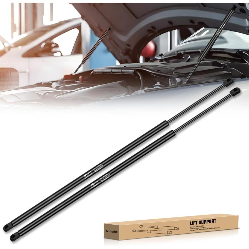 image:imageNilight Hood Gas Struts Lift Supports 6489 for Hyundai Sonata 20112014 Spring Shocks 15 Inch 2PCS Set Rod6333