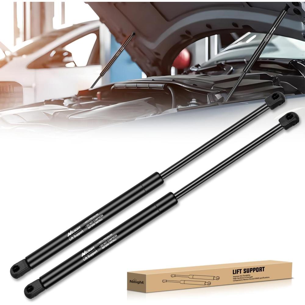 image:imageNilight Hood Gas Struts Lift Supports 6489 for Hyundai Sonata 20112014 Spring Shocks 15 Inch 2PCS Set RodPM1050