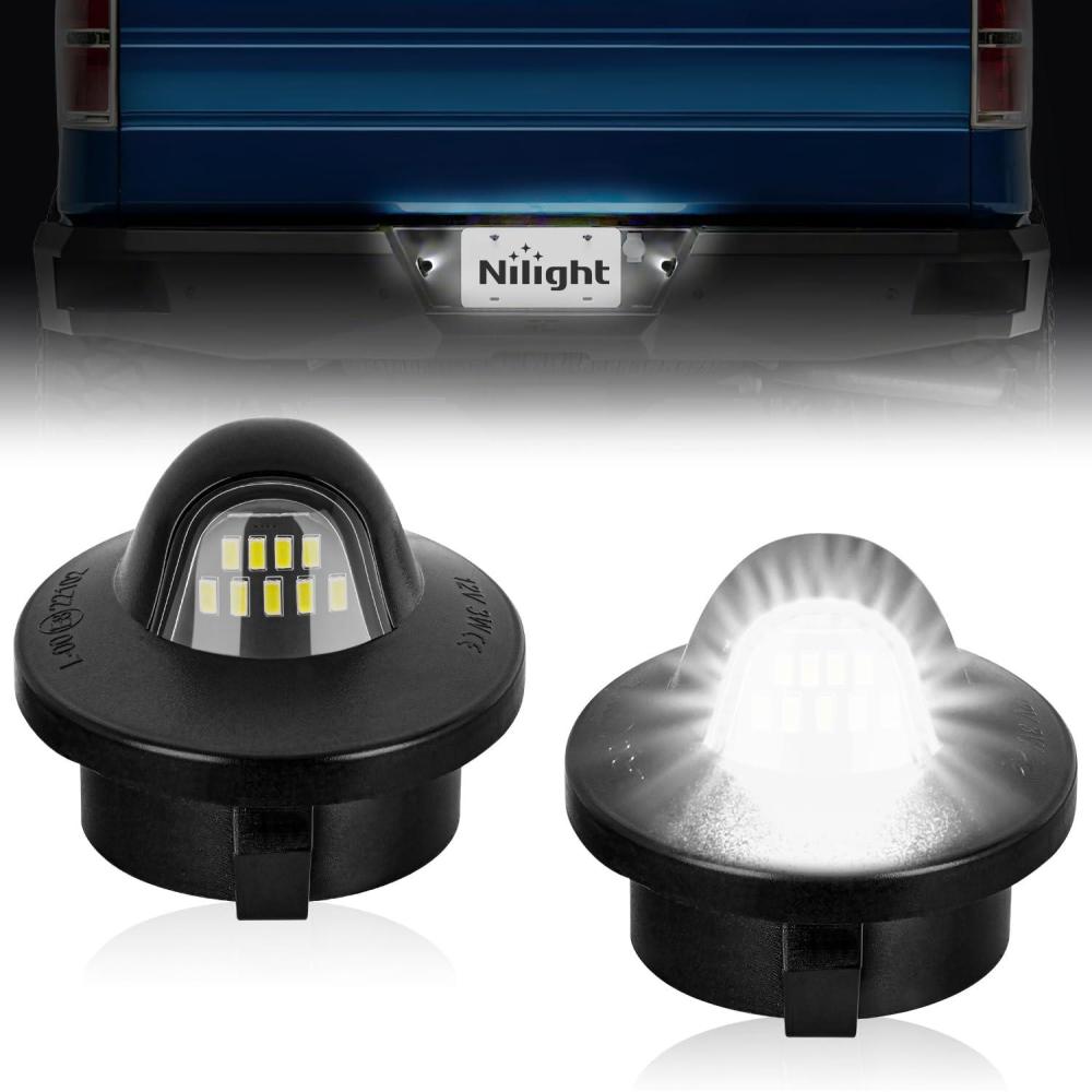 image:imageNilight License Plate Lights Compatible with 2010 2011 2012 2013 2014 Ford Mustang 2008 2009 Ford Mercury Sable 2014 2015 Ford Edge 20102018 Ford Taurus with Black housing 6000K White 2PCS PackBlack 19902014 Ford F15019832011 Ford Ranger