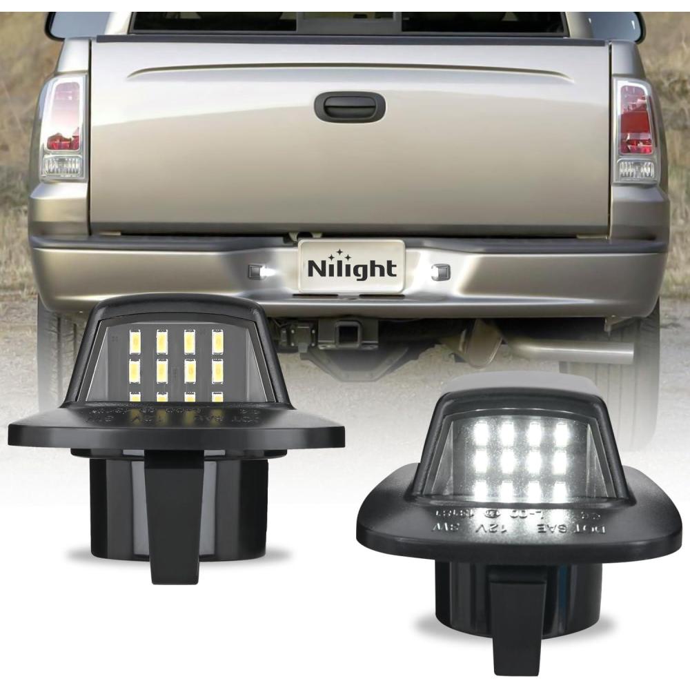 image:imageNilight License Plate Lights Compatible with 2010 2011 2012 2013 2014 Ford Mustang 2008 2009 Ford Mercury Sable 2014 2015 Ford Edge 20102018 Ford Taurus with Black housing 6000K White 2PCS Pack19972011 Dakota20062009 Raider