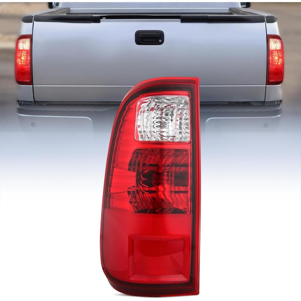 image:imageNilight Taillight Assembly Compatible with 2008 2009 2010 2011 2012 2013 2014 2015 2016 Ford F250 F350 F450 Super Duty Rear Tail Light Lamp Replacement OE Style Driver and Passenger Side Dark RedRedDriver Side